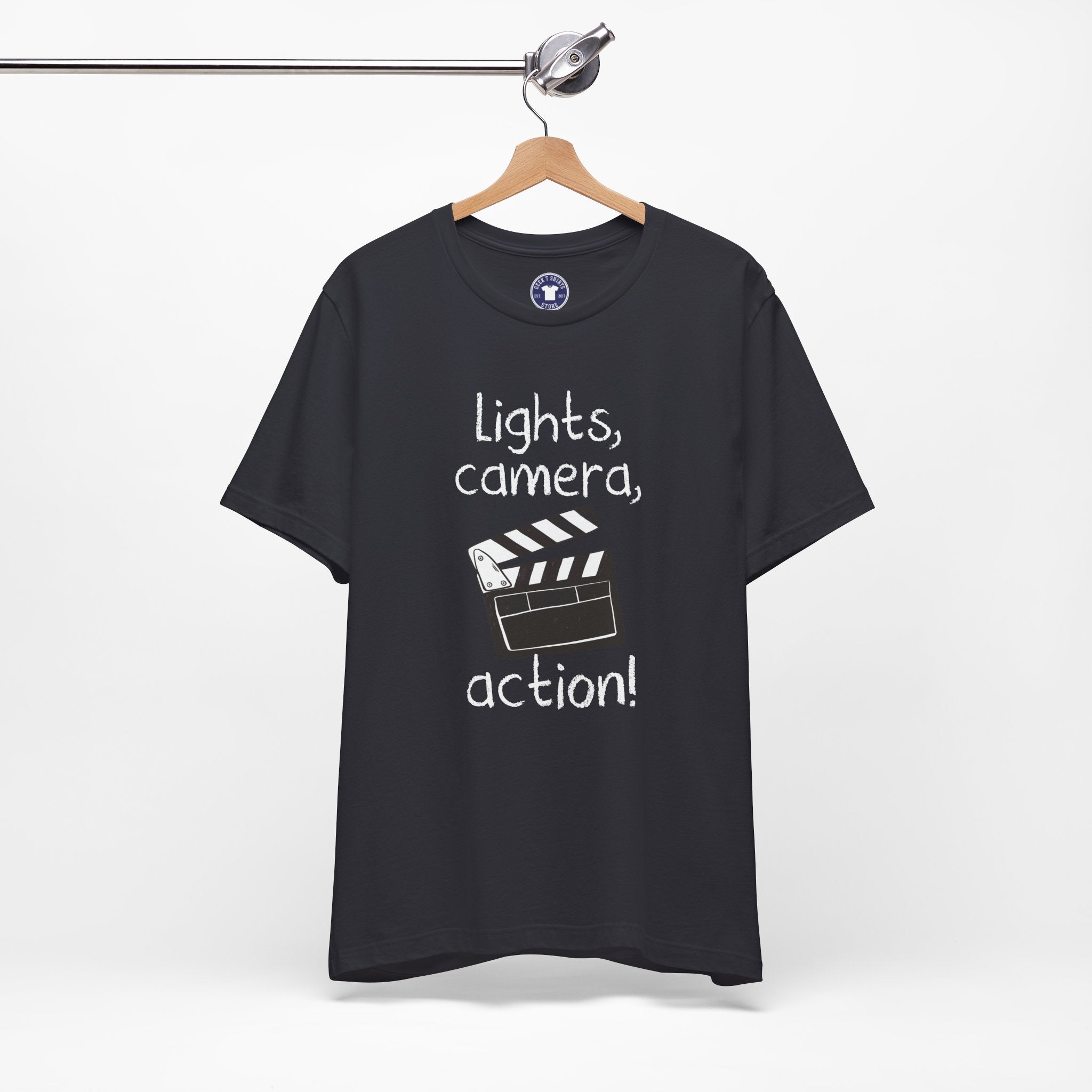 Lights Camera Action - Premium Unisex Crewneck T-Shirt