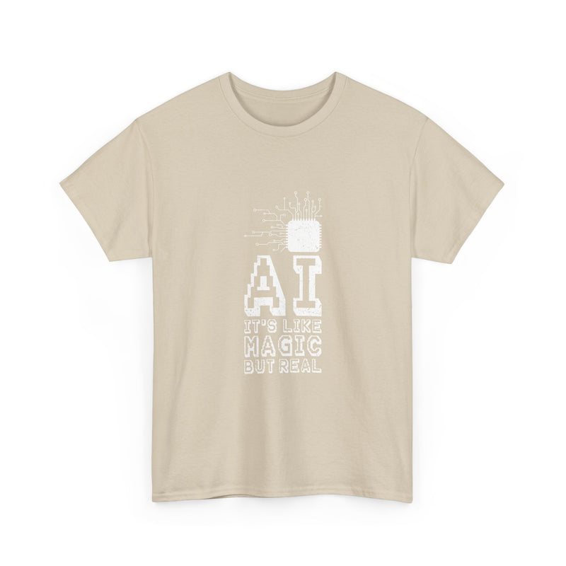 AI Magic T-Shirt, Circuit Tech Tee, Geek T-Shirt, Nerd Shirt, Futuristic Design, Innovation Gift, Science Apparel, Tech Humor Shirt