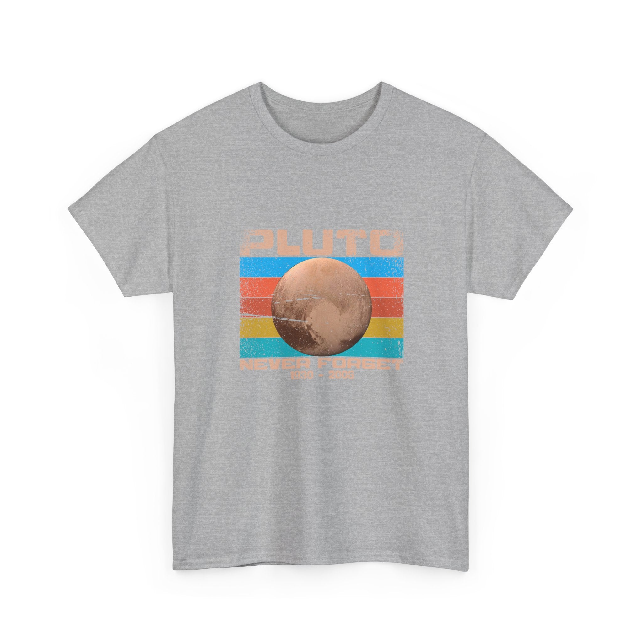 Pluto Never Forget - Geek Shirt - Funny Science Shirt -  Unisex Crewneck T-Shirt