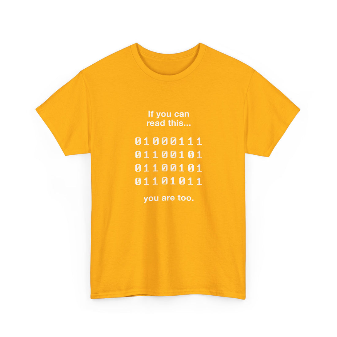 If You Can Read This You Are Too - Nerd Shirt - Regular Unisex Crewneck T-Shirt