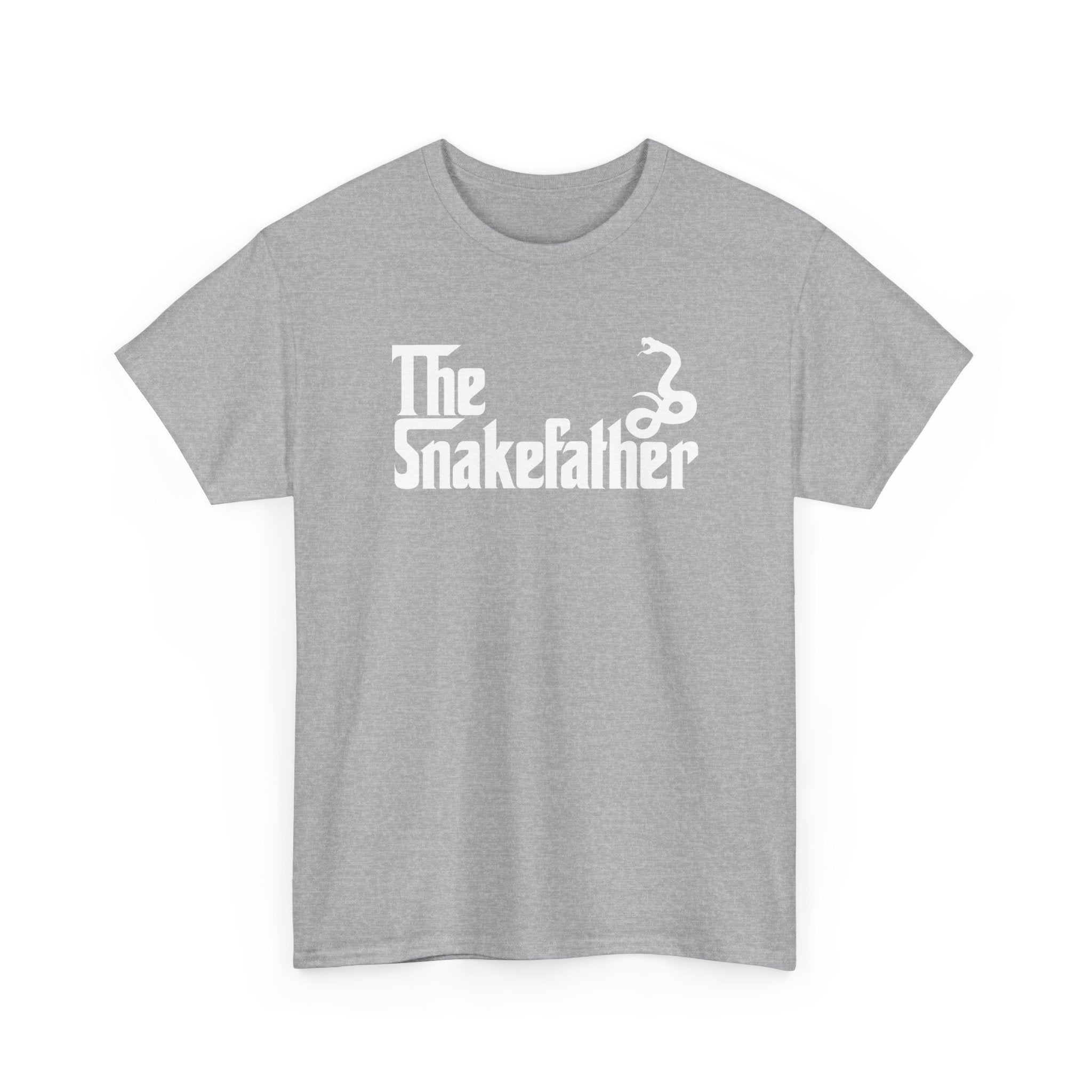 Funny Snake Owner Shirt The Snakefather Reptile Dad Gift - Unisex Regular Crewneck T-Shirt