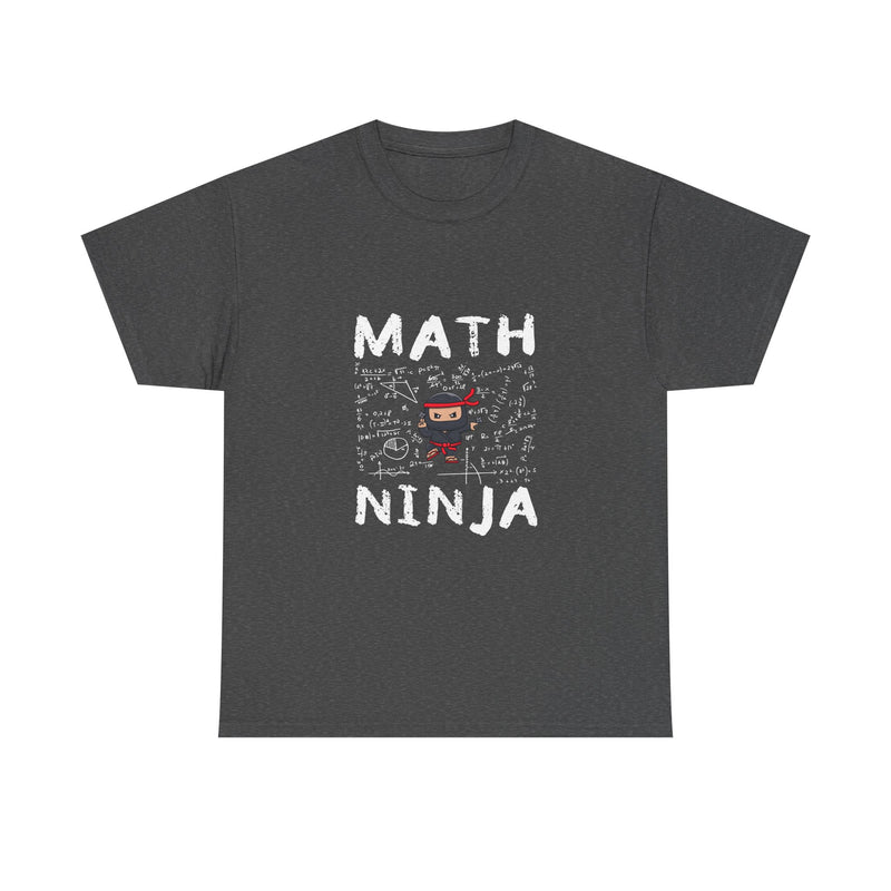 Math Ninja T-Shirt, Geek T-Shirt, Nerd Shirt, Funny Math Tee, Geeky Gift, Math Lover Shirt, Cool Ninja Art, STEM Humor Apparel