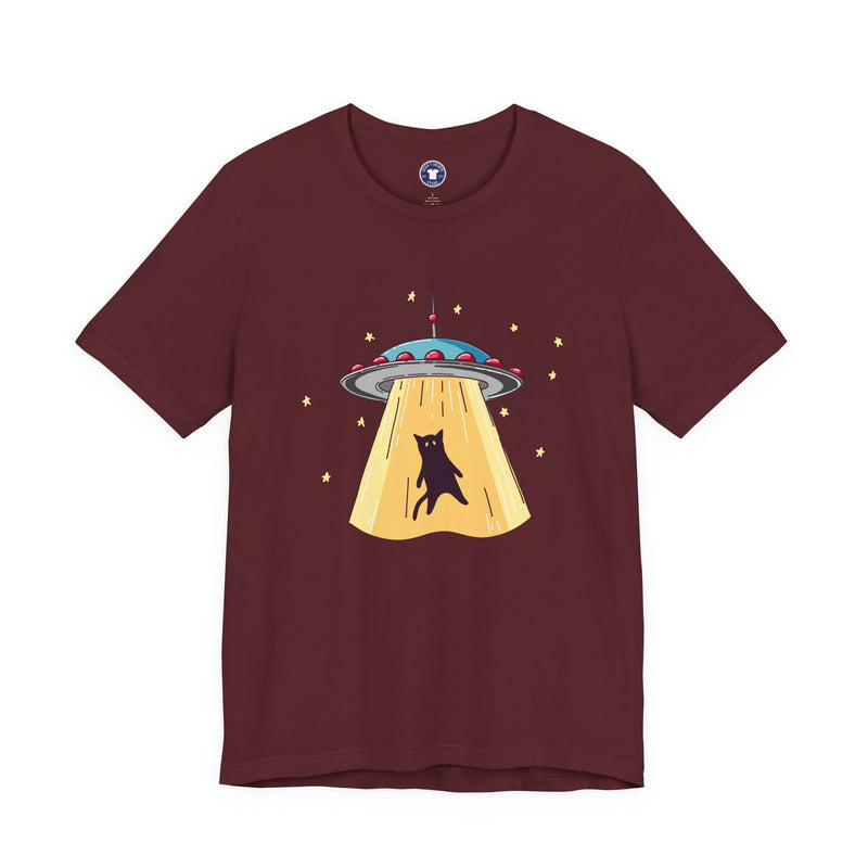 Cat Ufo Abduction - Ufo Shirt - Premium Unisex Crewneck T-Shirt