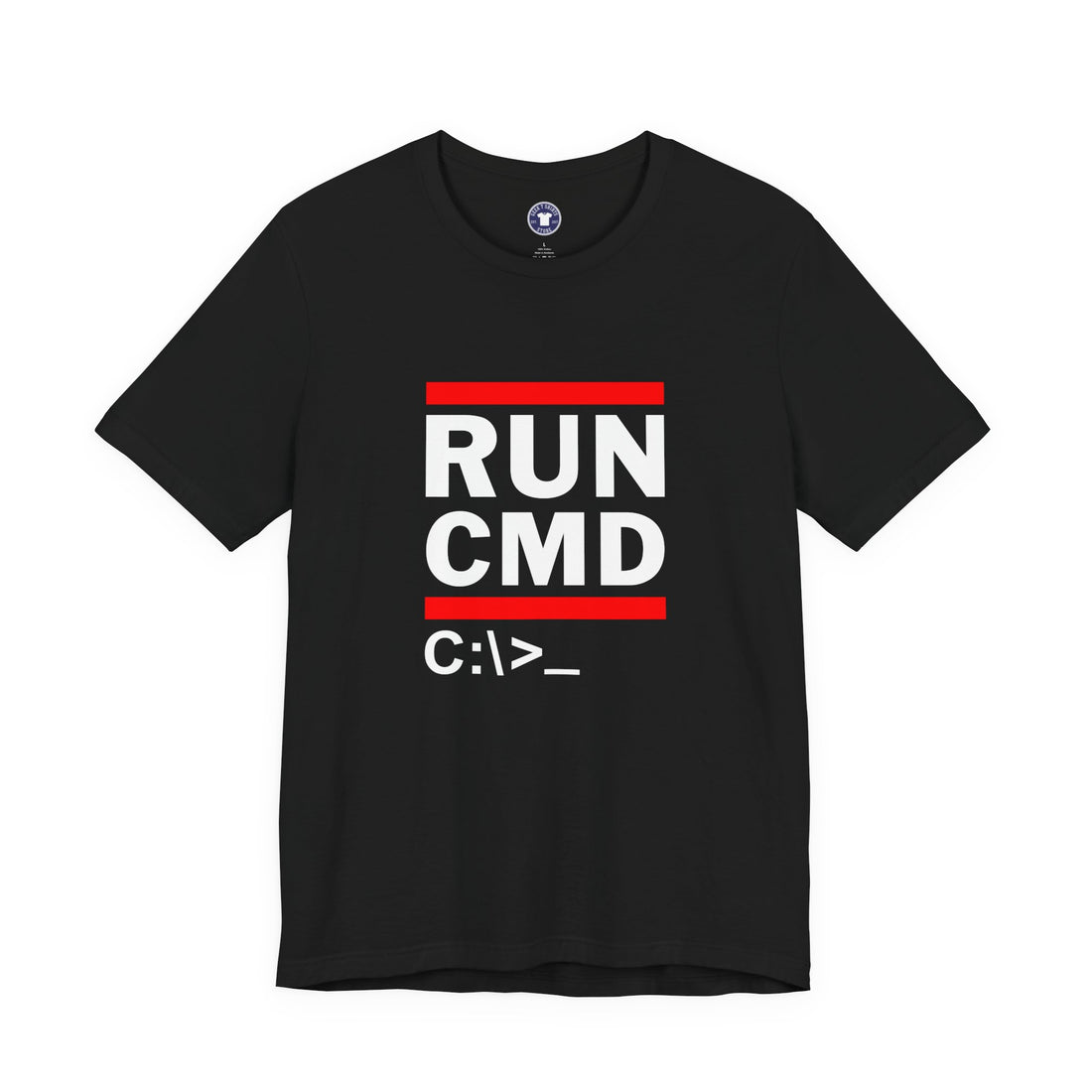 Run CMD C - IT Shirt - Funny Coder Shirt - MS-Dos - Premium Unisex Crewneck T-shirt