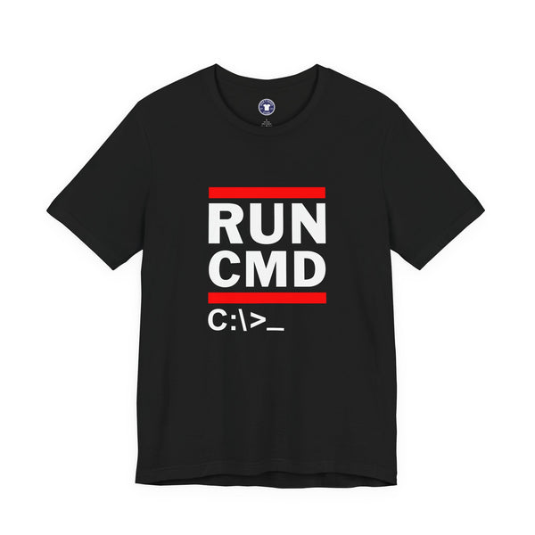 Run CMD C - IT Shirt - Funny Coder Shirt - MS-Dos - Premium Unisex Crewneck T-shirt