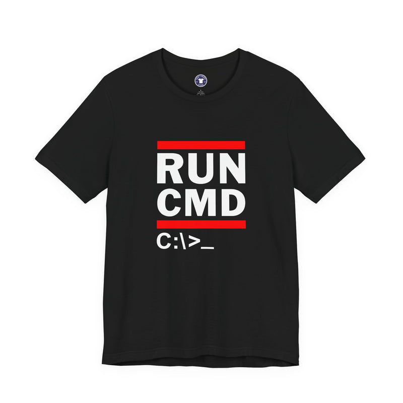 Run CMD C - IT Shirt - Funny Coder Shirt - MS-Dos - Premium Unisex Crewneck T-shirt
