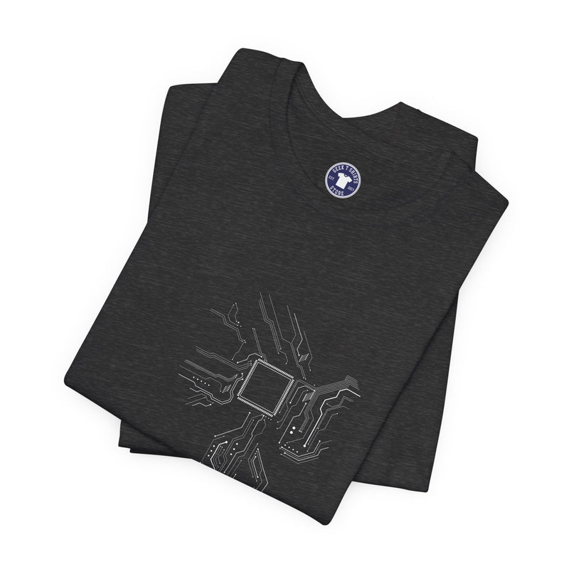 Cpu Heart Chipset Board - Geek Coding T-Shirt - Premium Unisex Crewneck T-Shirt