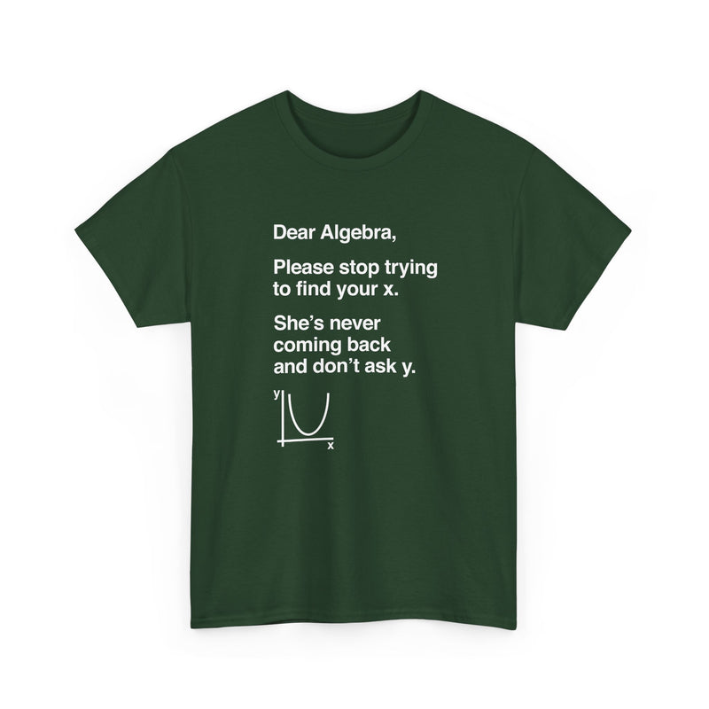 Dear Algebra - Math Teacher - Regular Unisex Crewneck T-Shirt