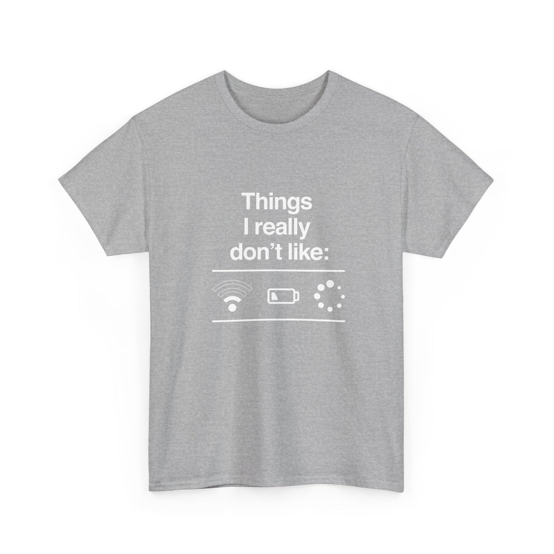 Funny Geek T-Shirt, Nerd Shirt, Tech Humor Tee, WiFi Battery Loading Joke Top, Geek Gift Present, Internet Meme Shirt, Sarcastic Humor Tee