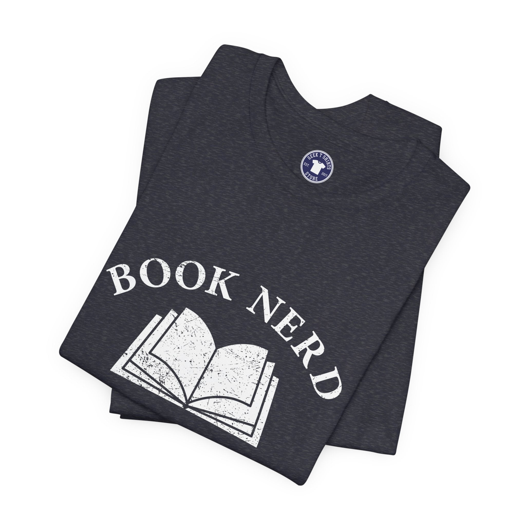 Book Nerd - Premium Unisex Crewneck T-Shirt