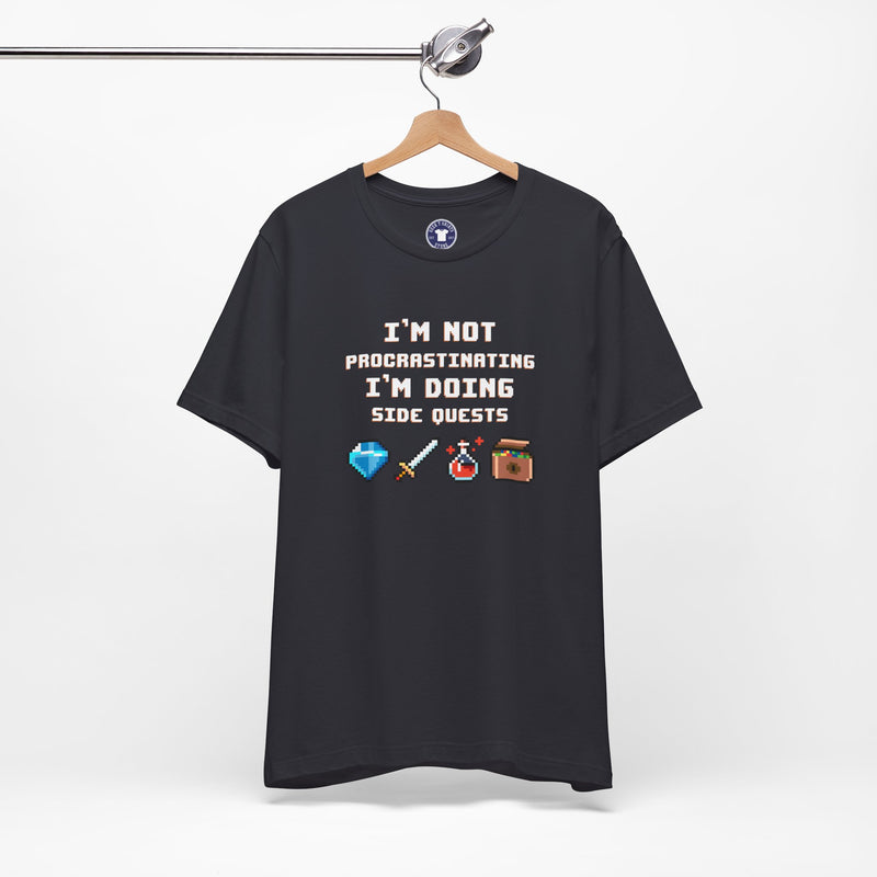 I'm Not Procrastinating I'm Doing Side Quests - Premium Unisex Crewneck T-Shirt