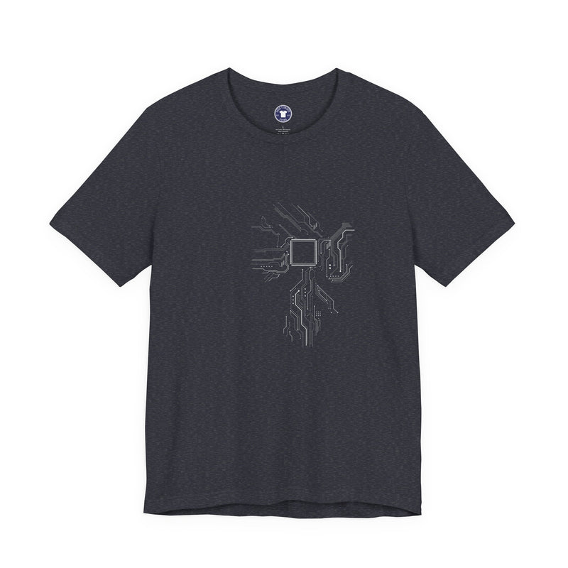 Cpu Heart Chipset Board - Geek Coding T-Shirt - Premium Unisex Crewneck T-Shirt