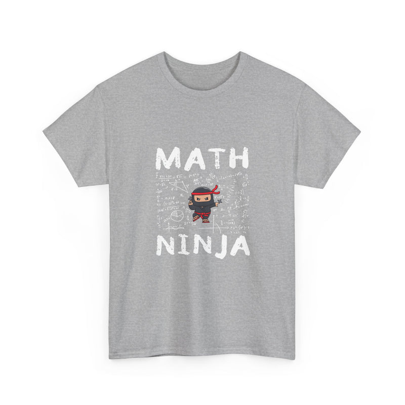 Math Ninja T-Shirt, Geek T-Shirt, Nerd Shirt, Funny Math Tee, Geeky Gift, Math Lover Shirt, Cool Ninja Art, STEM Humor Apparel