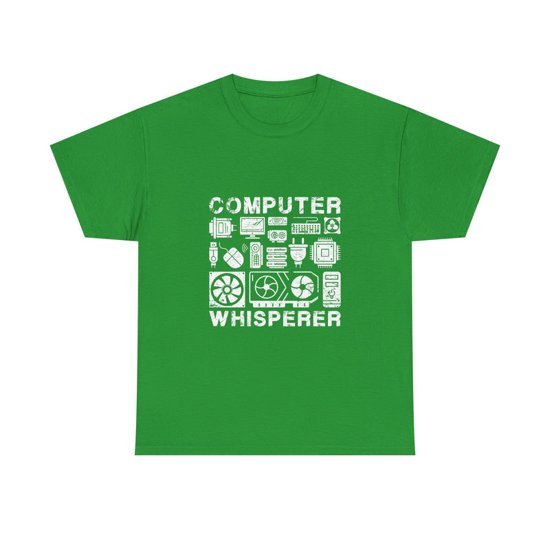 Computer Whisperer T-Shirt, Geek T-Shirt, Nerd Shirt, Tech Lover Tee, Programmer Gift, Retro Computer Parts Art, Electronics Enthusiast Top