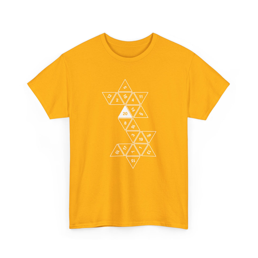 20 Sided Roll Playing Die - Regular Unisex Crewneck T-Shirt