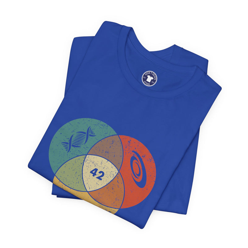 42 Answer To Life The Universe And Everything - Color Version - Premium Unisex Crewneck T-Shirt