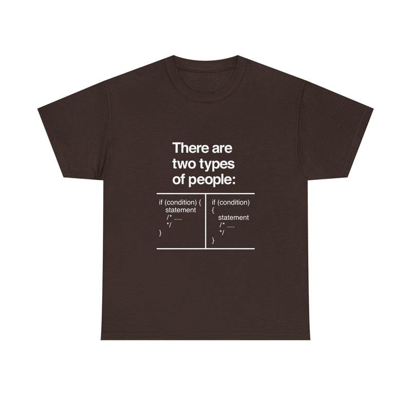 There Are Two Types of People T-Shirt, Funny Coding Tee, Programmer Gift, Geek T-Shirt, Nerd Shirt, Software Developer Humor Tee, Coder Gift