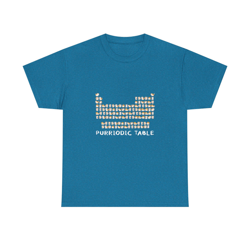 Purriodic Table T-Shirt, Cute Cat Chemistry Tee, Science Lover Gift, Geek T-Shirt, Nerd Shirt, Fun Animal Pun Shirt, Cat Lover Present