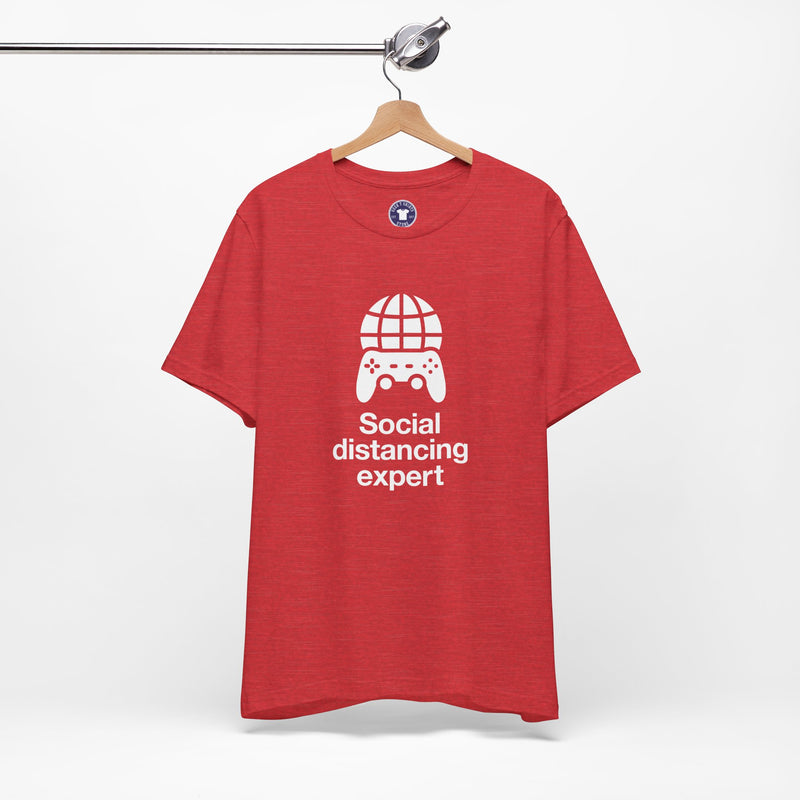 Social Distancing Expert - Premium Unisex Crewneck T-Shirt