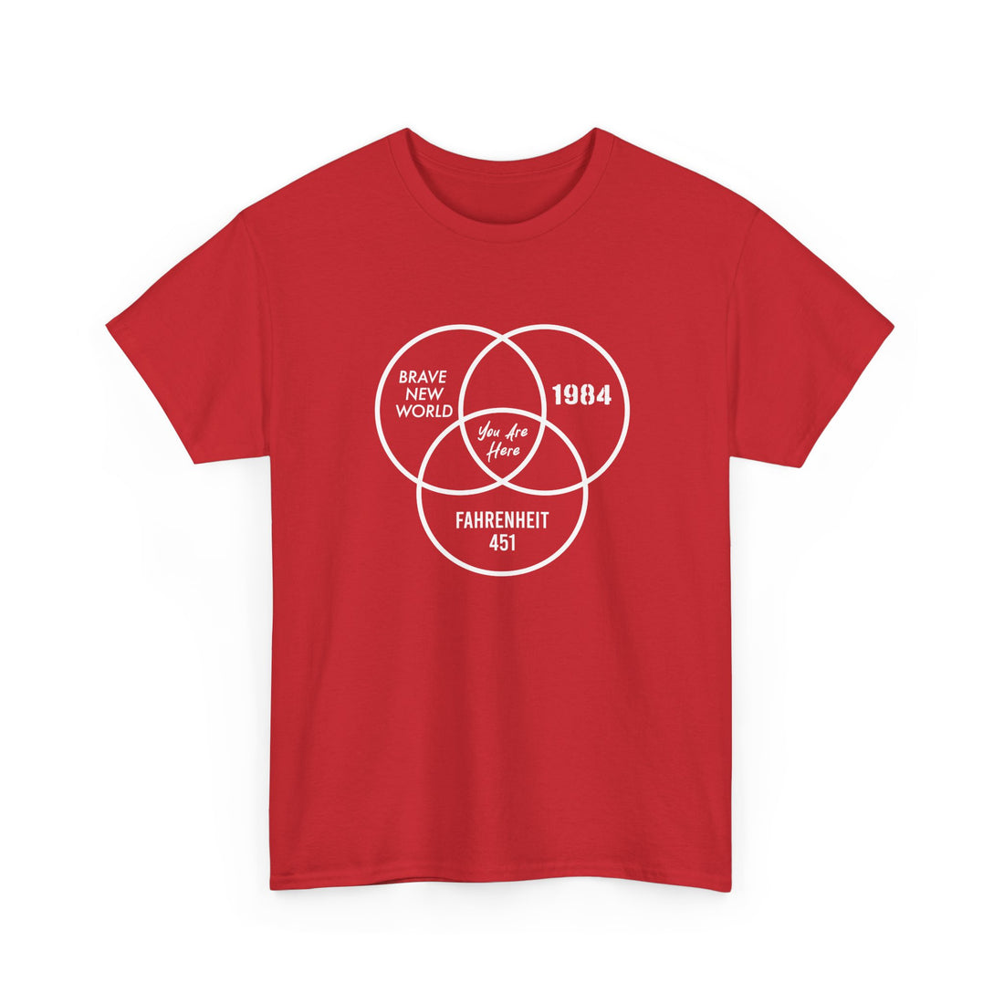 You Are Here - Dystopian Books - Regular Unisex Crewneck T-Shirt