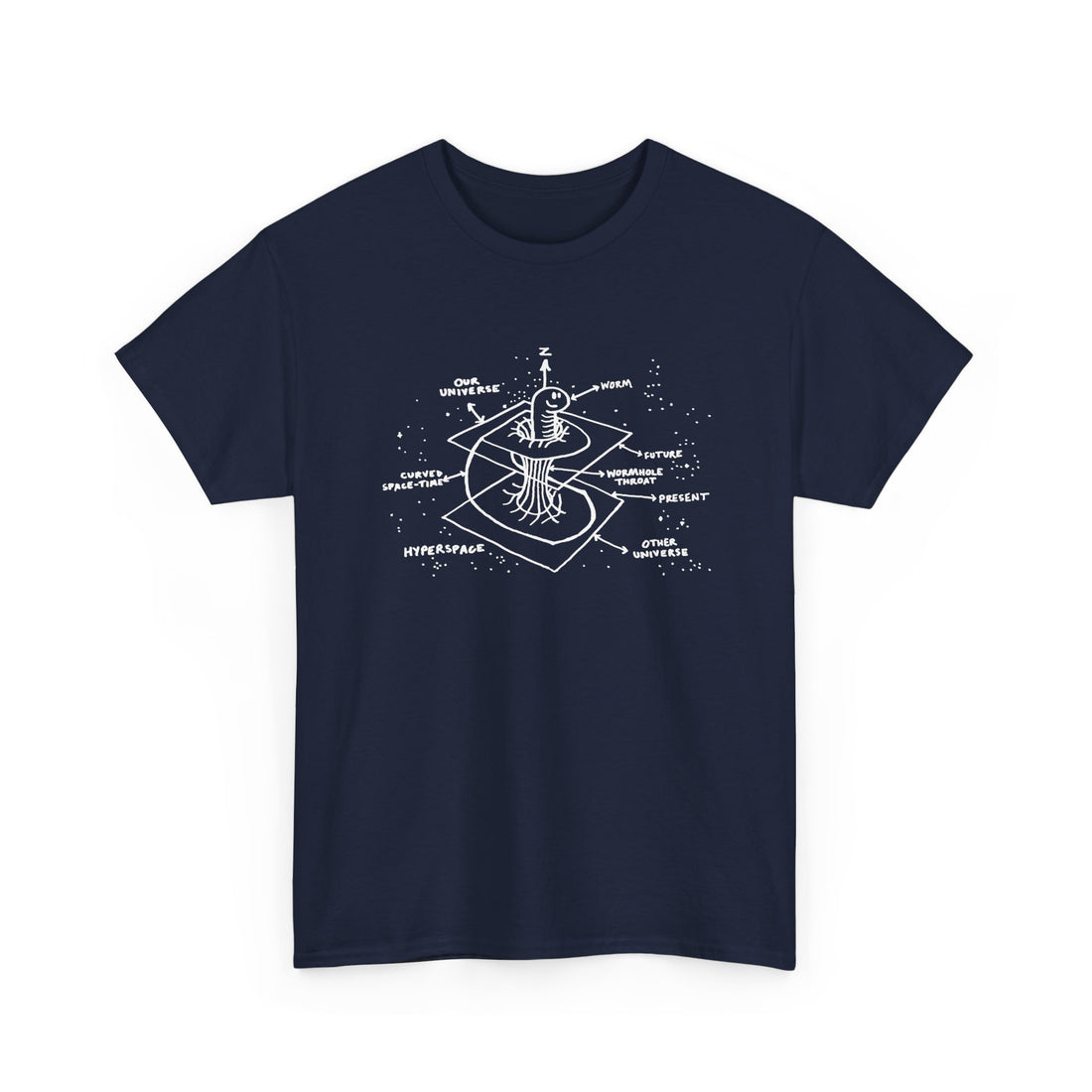 Time Warp Physics Wormhole - Regular Unisex Crewneck T-Shirt