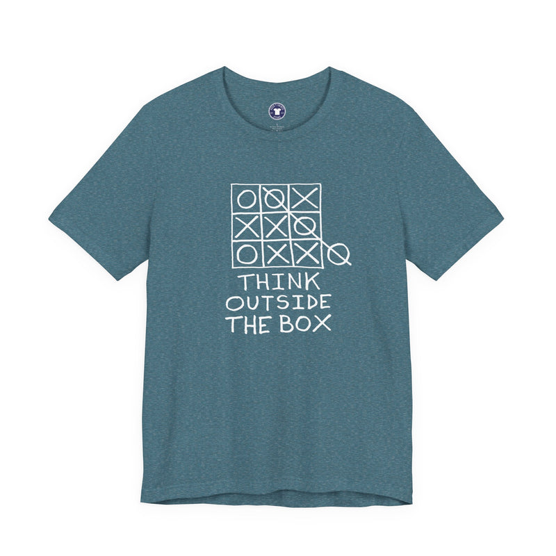 Think Outside The Box - Premium Unisex Crewneck T-Shirt