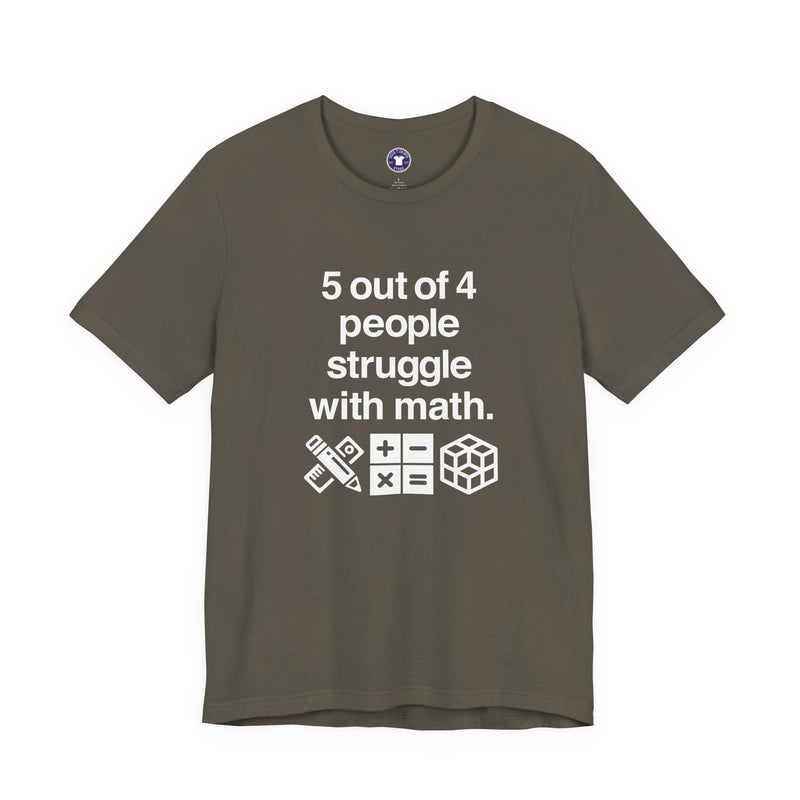 Five Out Of Four People - Premium Unisex Crewneck T-Shirt