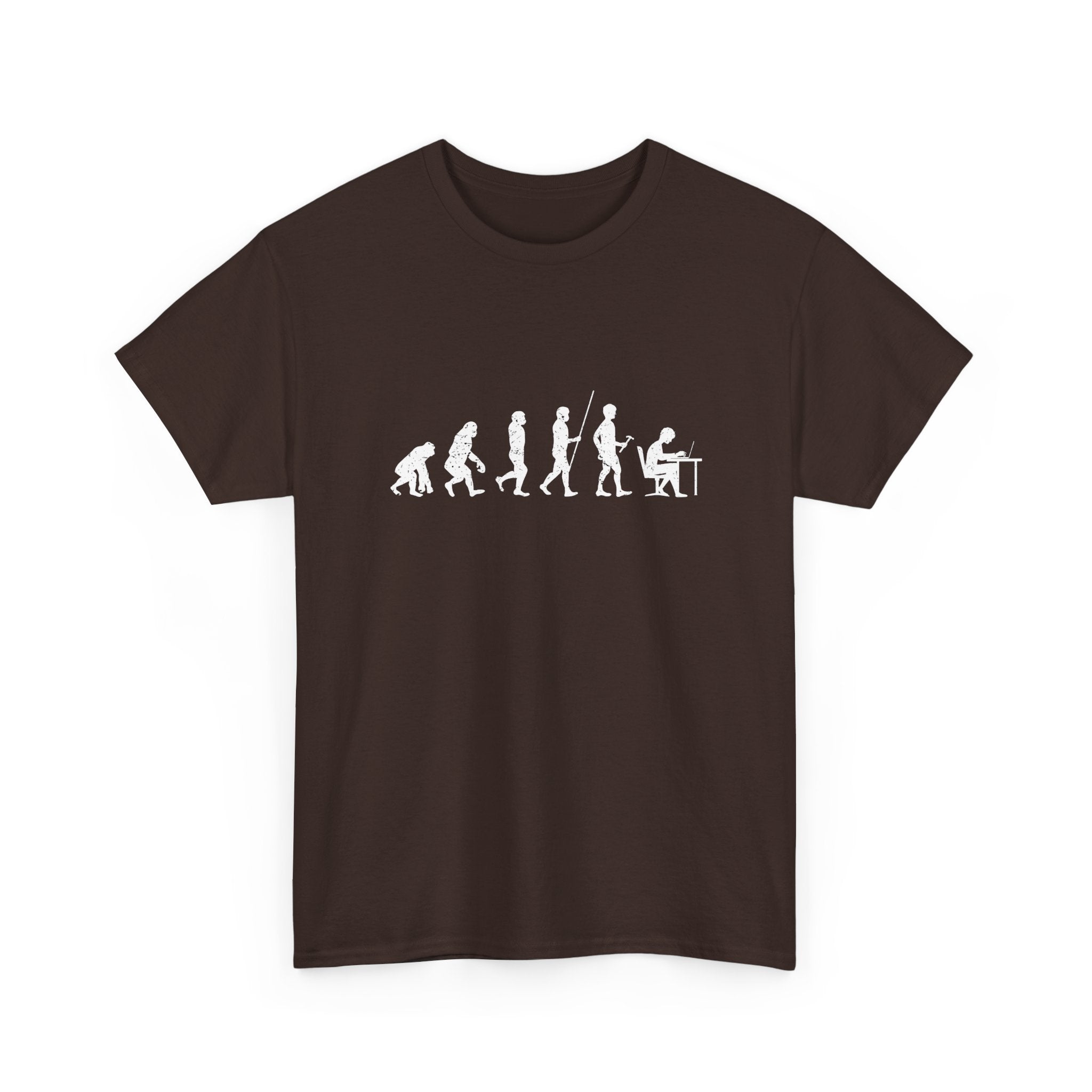 The Evolution To Coders - Regular Unisex Crewneck T-Shirt