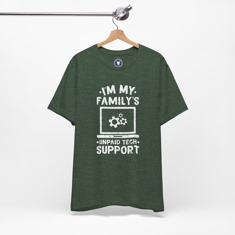 I'm My Family's Unpaid Tech Support - Premium Unisex Crewneck T-Shirt