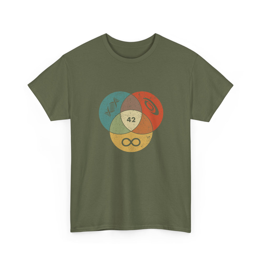 42 Answer To Life The Universe And Everything - Color Version - Regular Unisex Crewneck T-Shirt