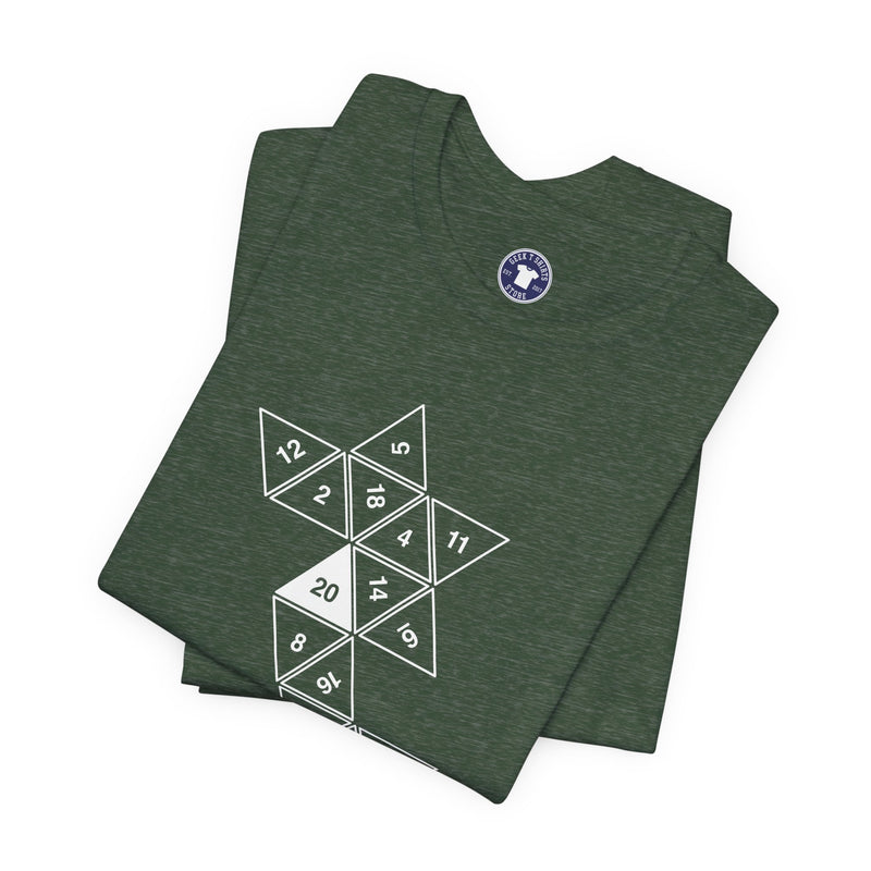 20 Sided Roll Playing Die - Premium Unisex Crewneck T-Shirt