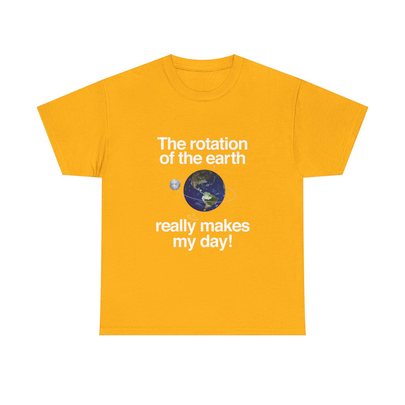 Earth Rotation T-Shirt, Science Geek Tee, Nerd Shirt, Astronomy Gift, Planet Earth Shirt, Space Humor, Science Lover Apparel, Celestial Art