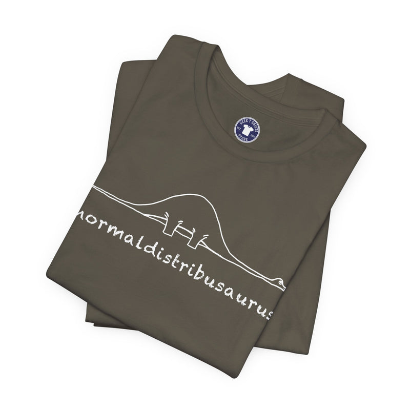 Math Statistics - Normaldistribusaurus - Premium Unisex Crewneck T-Shirt