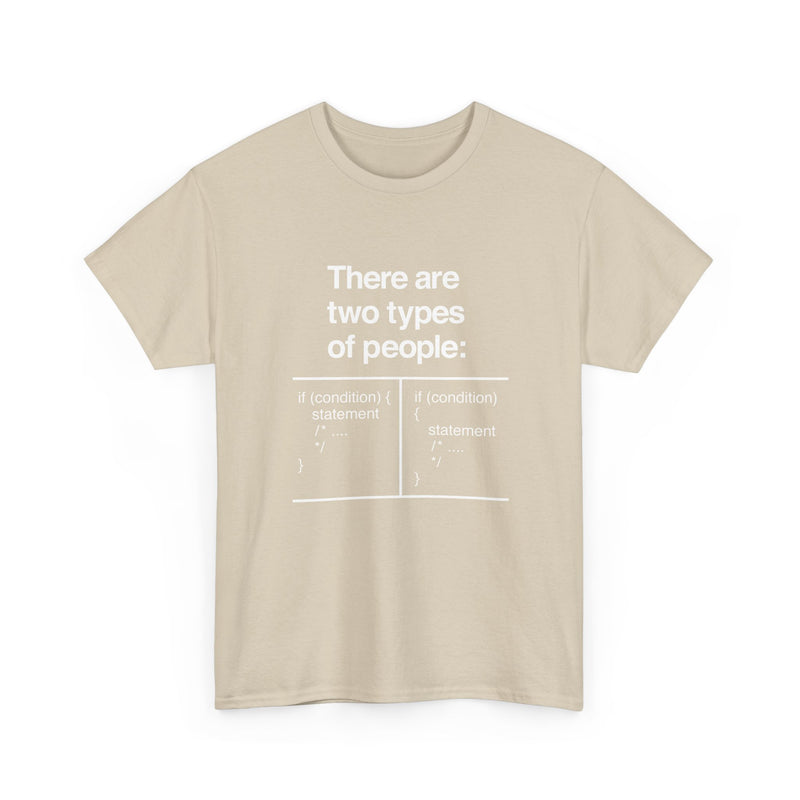 There Are Two Types Of People - Code Shirt - Regular Unisex Crewneck T-Shirt