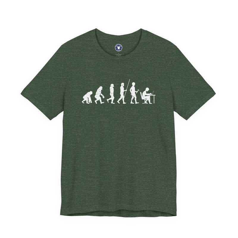 The Evolution To Coders - Premium Unisex Crewneck T-Shirt