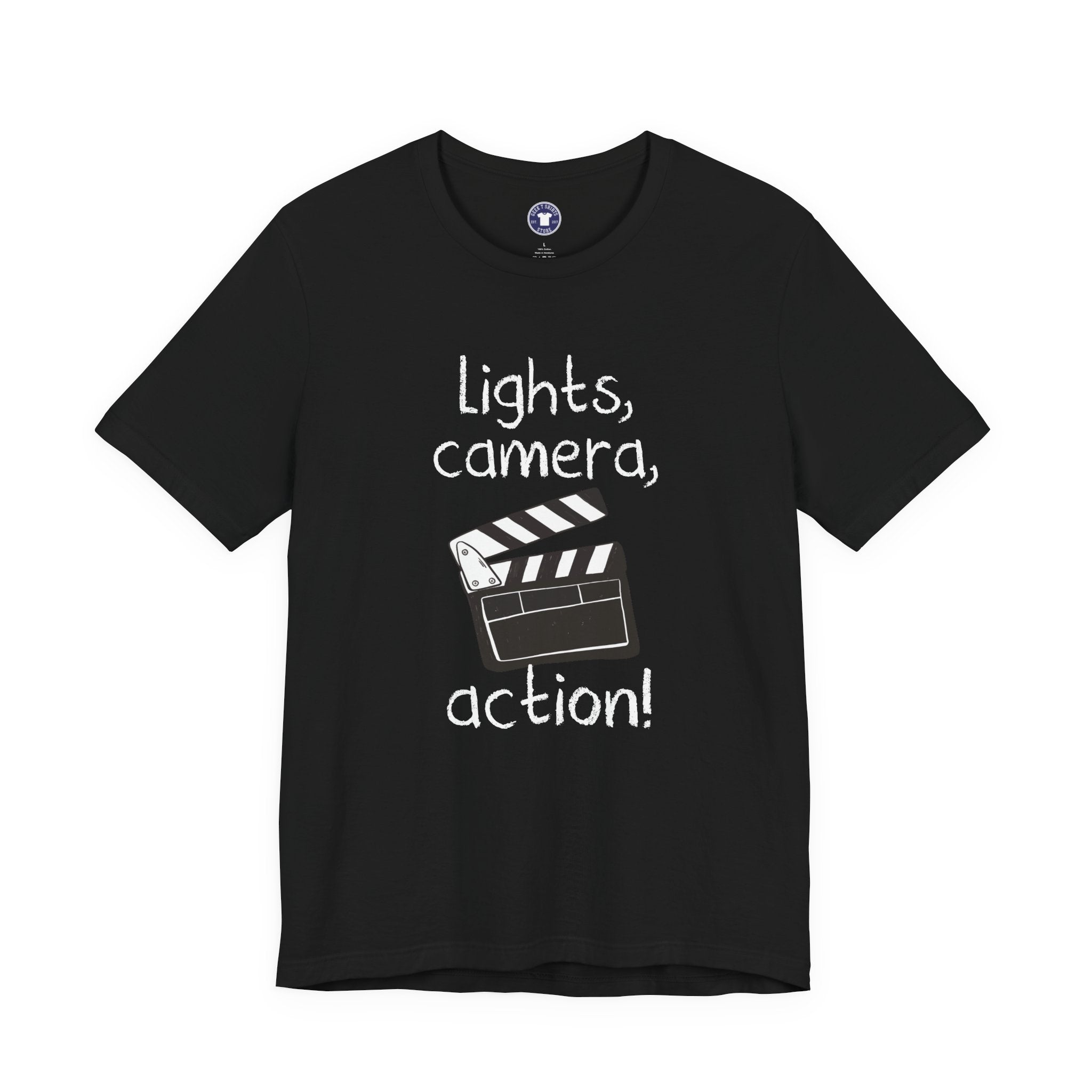 Lights Camera Action - Premium Unisex Crewneck T-Shirt