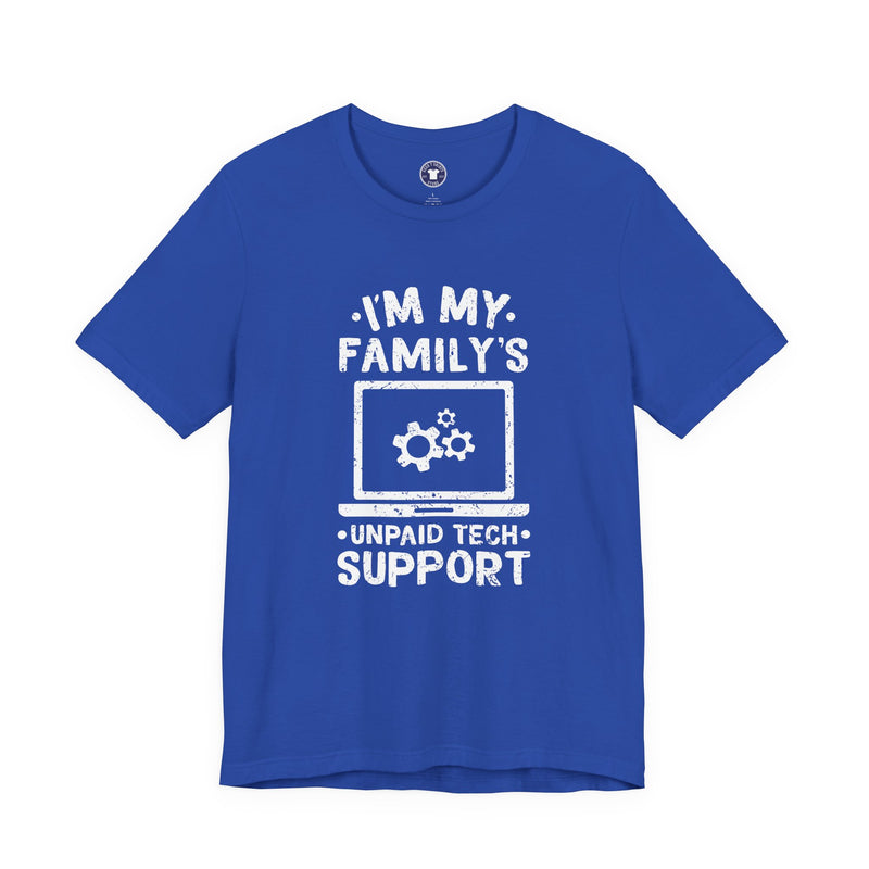 I'm My Family's Unpaid Tech Support - Premium Unisex Crewneck T-Shirt