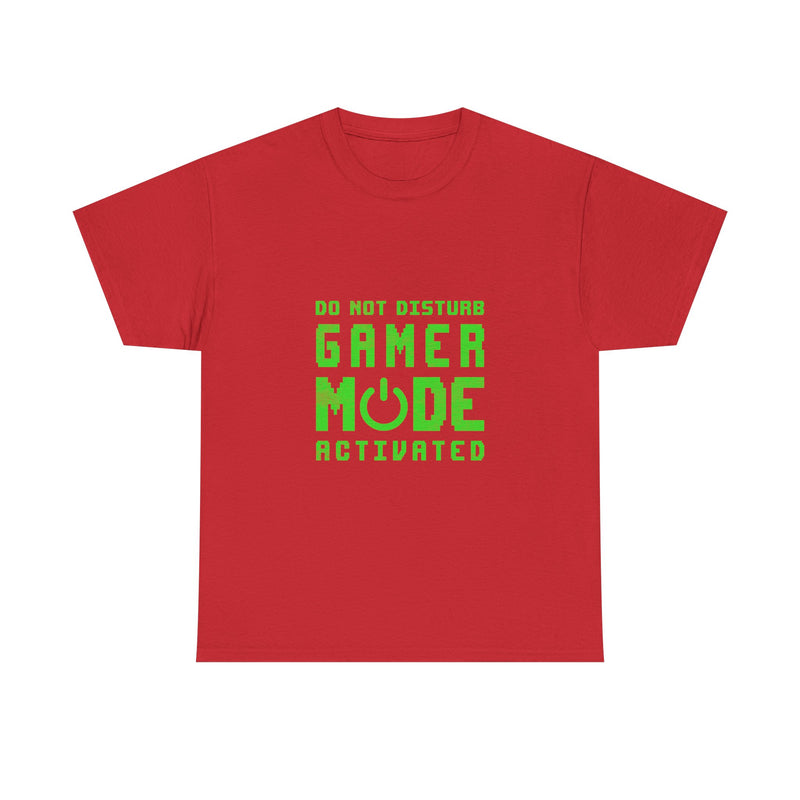 Gamer Mode Activated T-Shirt, Do Not Disturb Tee, Geek T-Shirt, Nerd Shirt, Video Game Lover Gift, Retro Style, Power Symbol Design