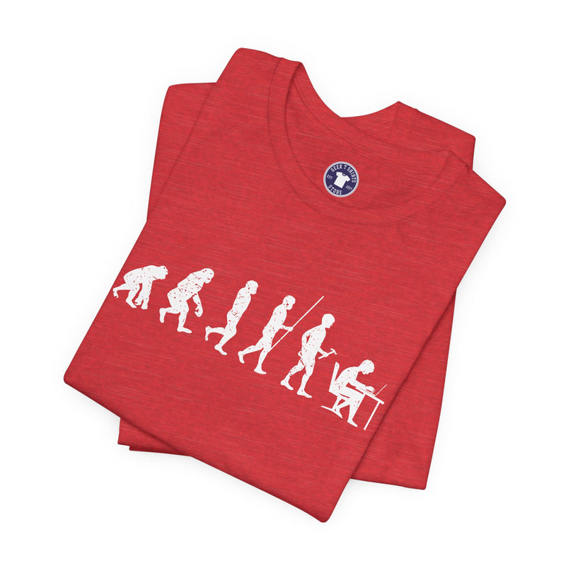 The Evolution To Coders - Premium Unisex Crewneck T-Shirt