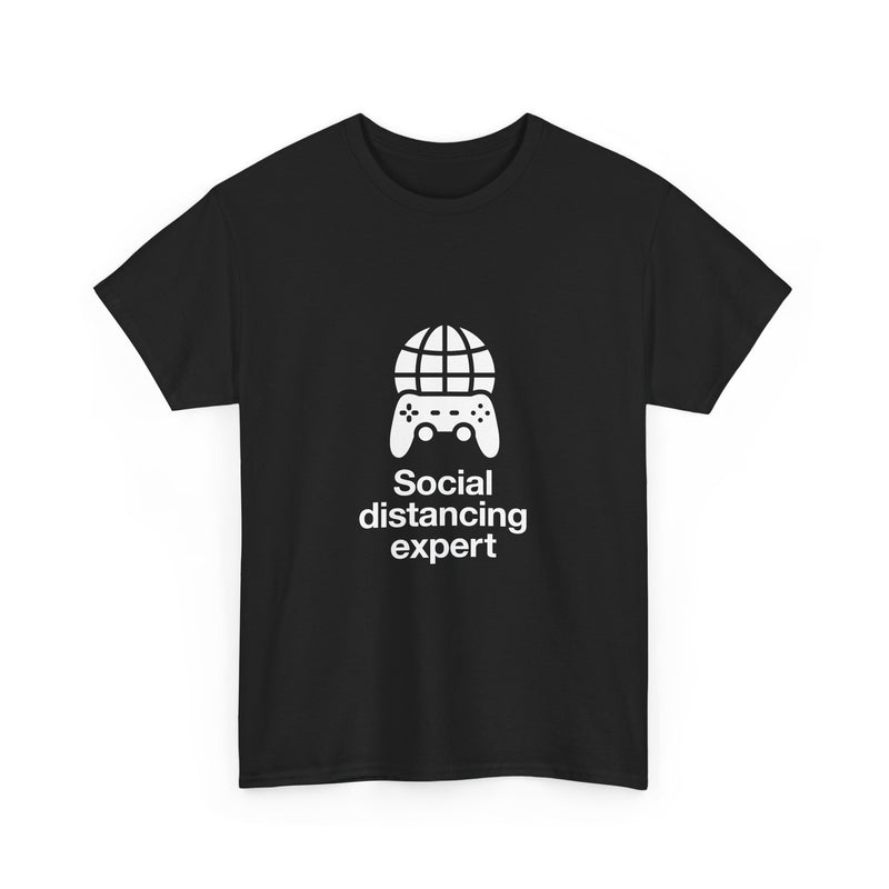 Social Distancing Expert T-Shirt, Gamer Tee, Video Game Controller Shirt, Geek T-Shirt, Nerd Shirt, Social Gamer Gift, Online Gaming Apparel