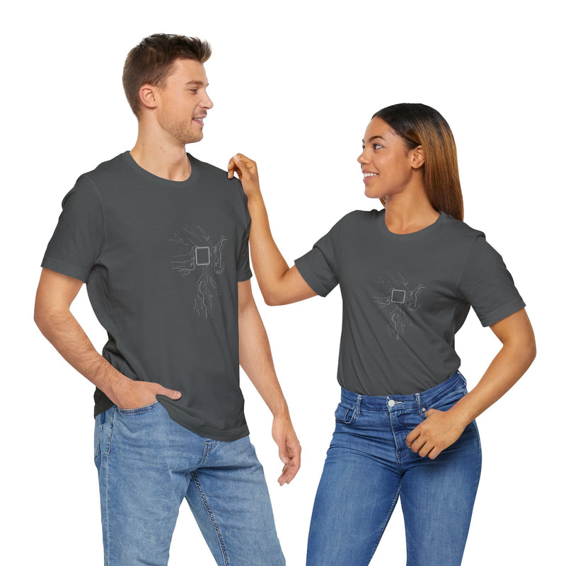 Cpu Heart Chipset Board - Geek Coding T-Shirt - Premium Unisex Crewneck T-Shirt