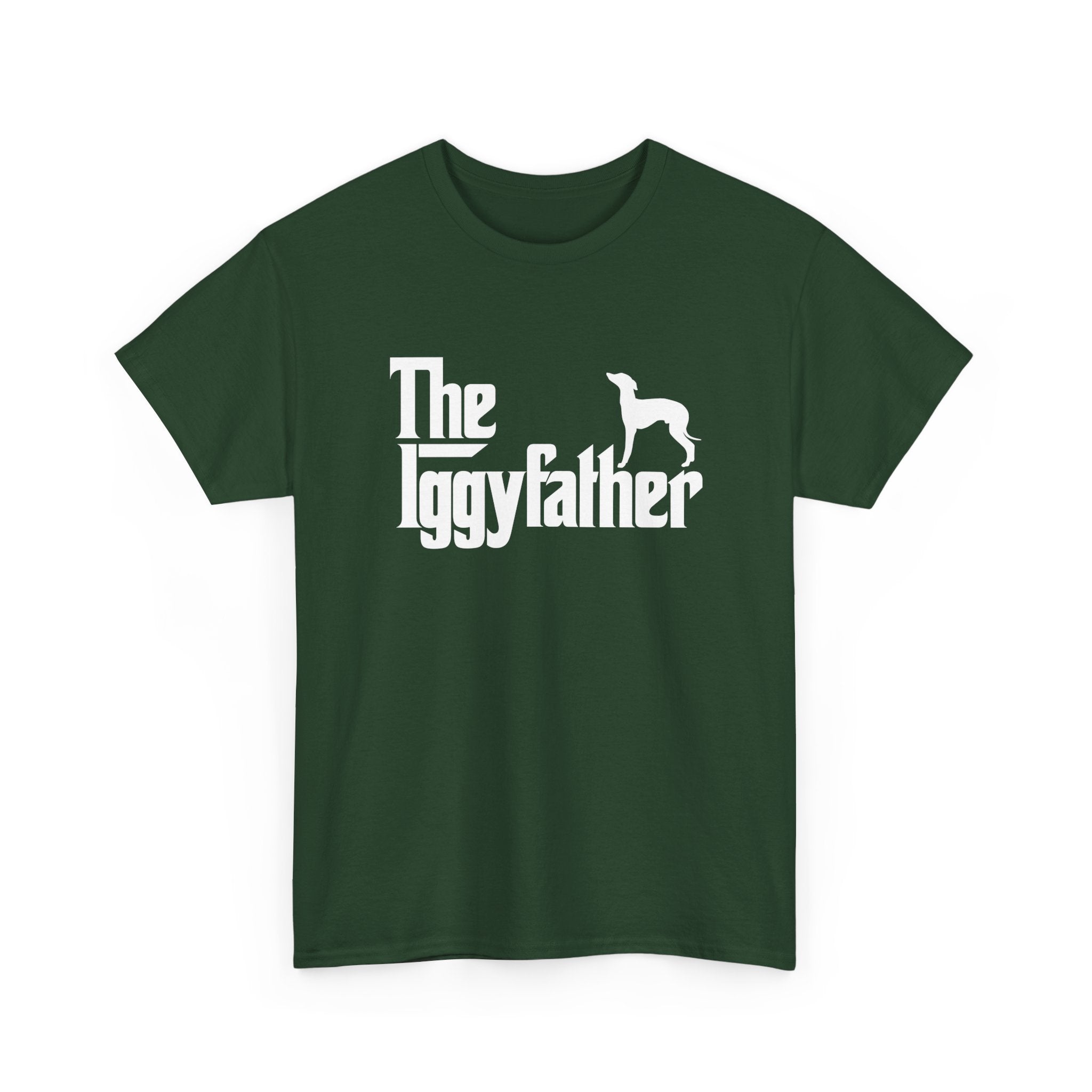 Italian Greyhound Shirt The Iggyfather Iggy Dog Dad Gift - Unisex Regular Crewneck T-Shirt