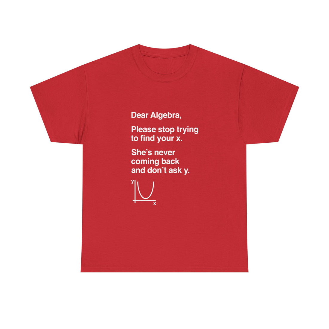 Funny Algebra T-Shirt, Math Humor Tee, Geek T-Shirt, Nerd Shirt, Sarcastic Science Gift, Educational Joke Top, Student Study Shirt