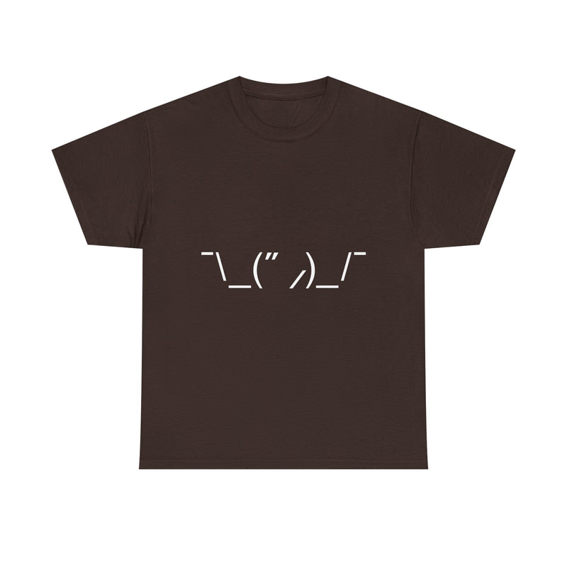 T-Shirt with Quirky ASCII Art Face, Geek T-Shirt, Nerd Shirt, Minimalist Emoticon Tee, Fun Text Art Gift, Casual Statement Shirt