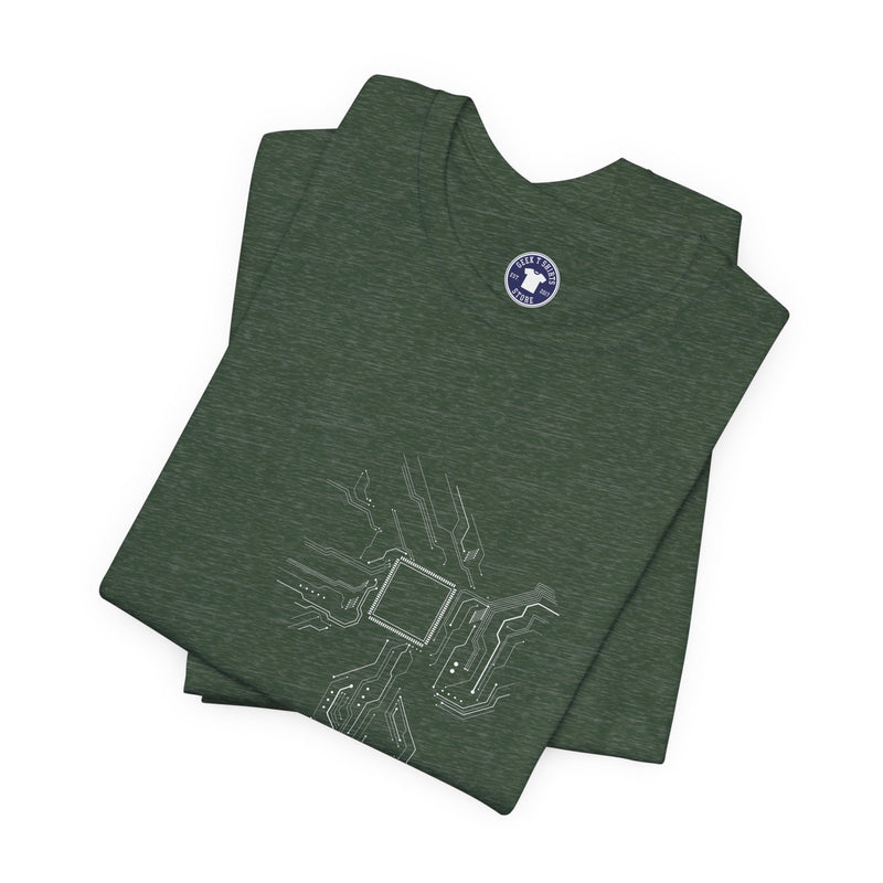 Cpu Heart Chipset Board - Geek Coding T-Shirt - Premium Unisex Crewneck T-Shirt