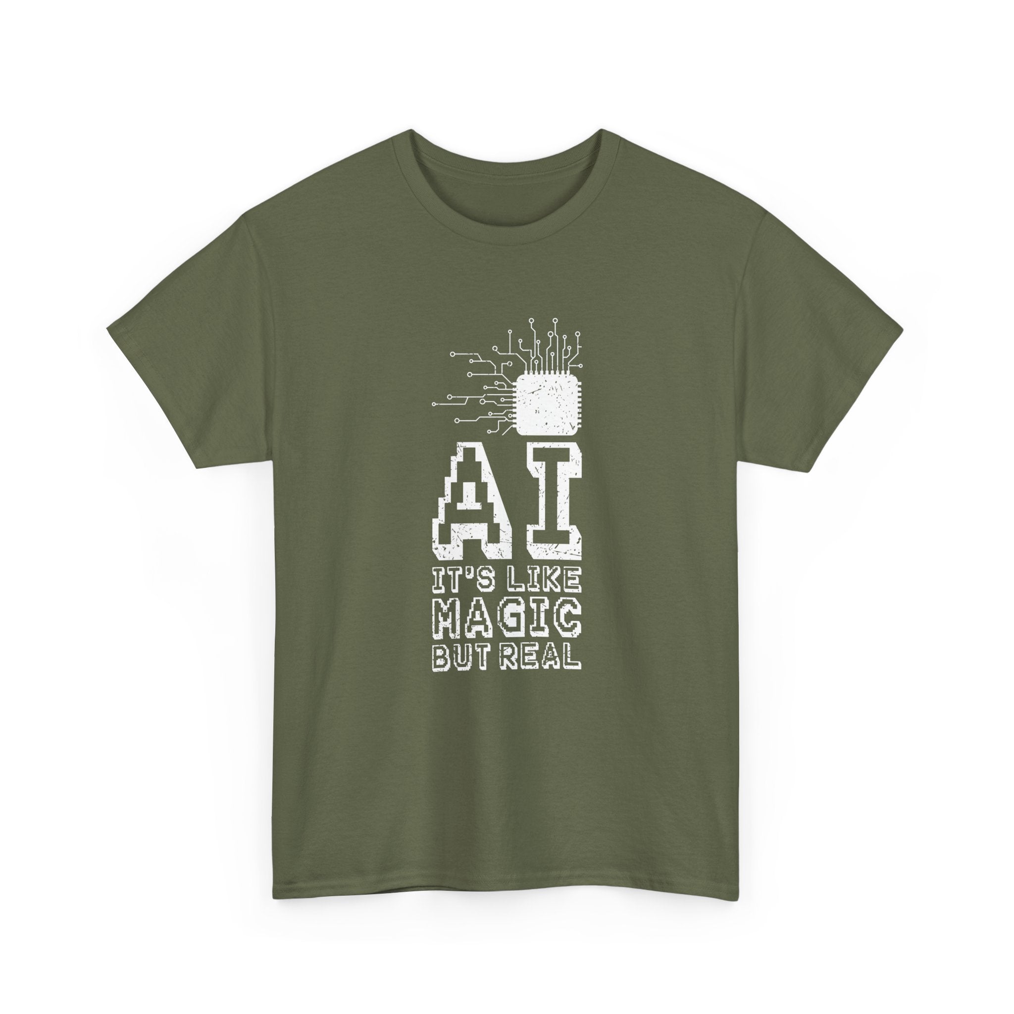 AI Like Magic But Real -  Unisex Crewneck T-Shirt