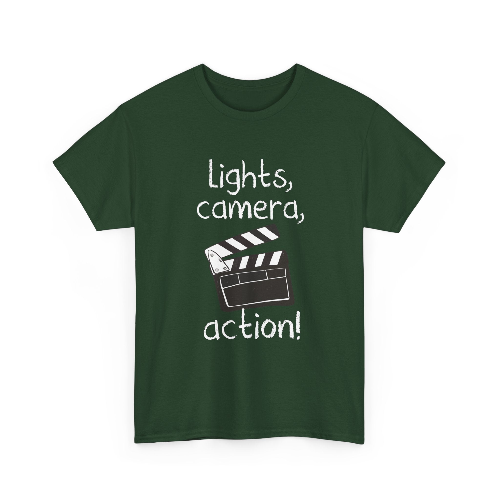 Lights Camera Action - Regular Unisex Crewneck T-Shirt