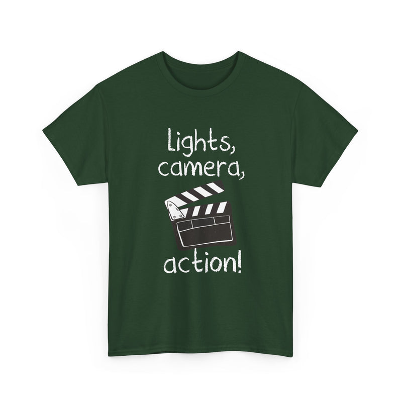 Lights Camera Action -  Unisex Regular Crewneck T-Shirt