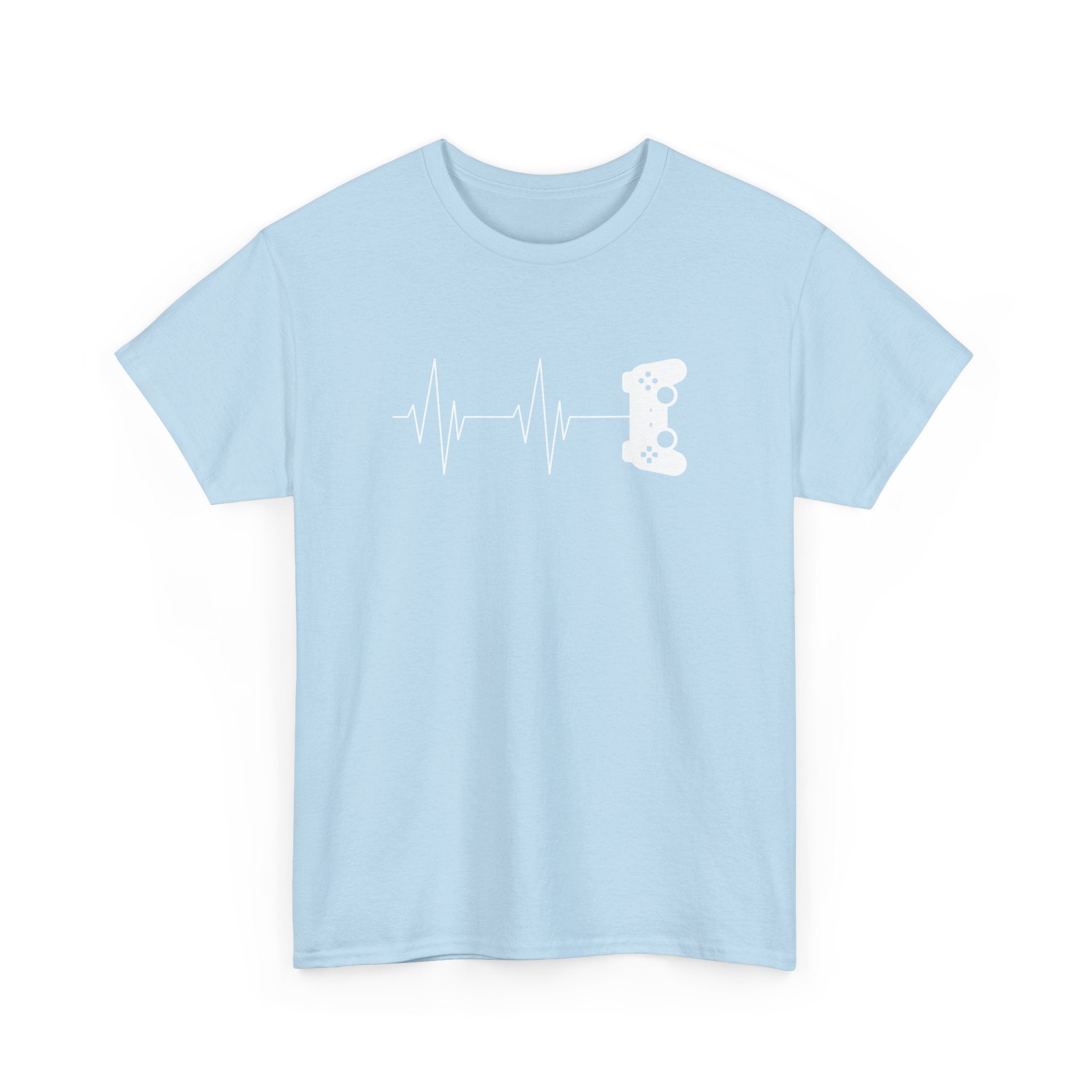 Gamer Heartbeat - Video Gaming Addict Shirt -  Unisex Crewneck T-Shirt