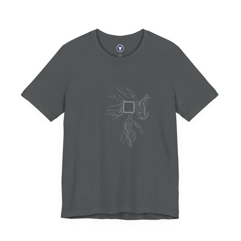 Cpu Heart Chipset Board - Geek Coding T-Shirt - Premium Unisex Crewneck T-Shirt